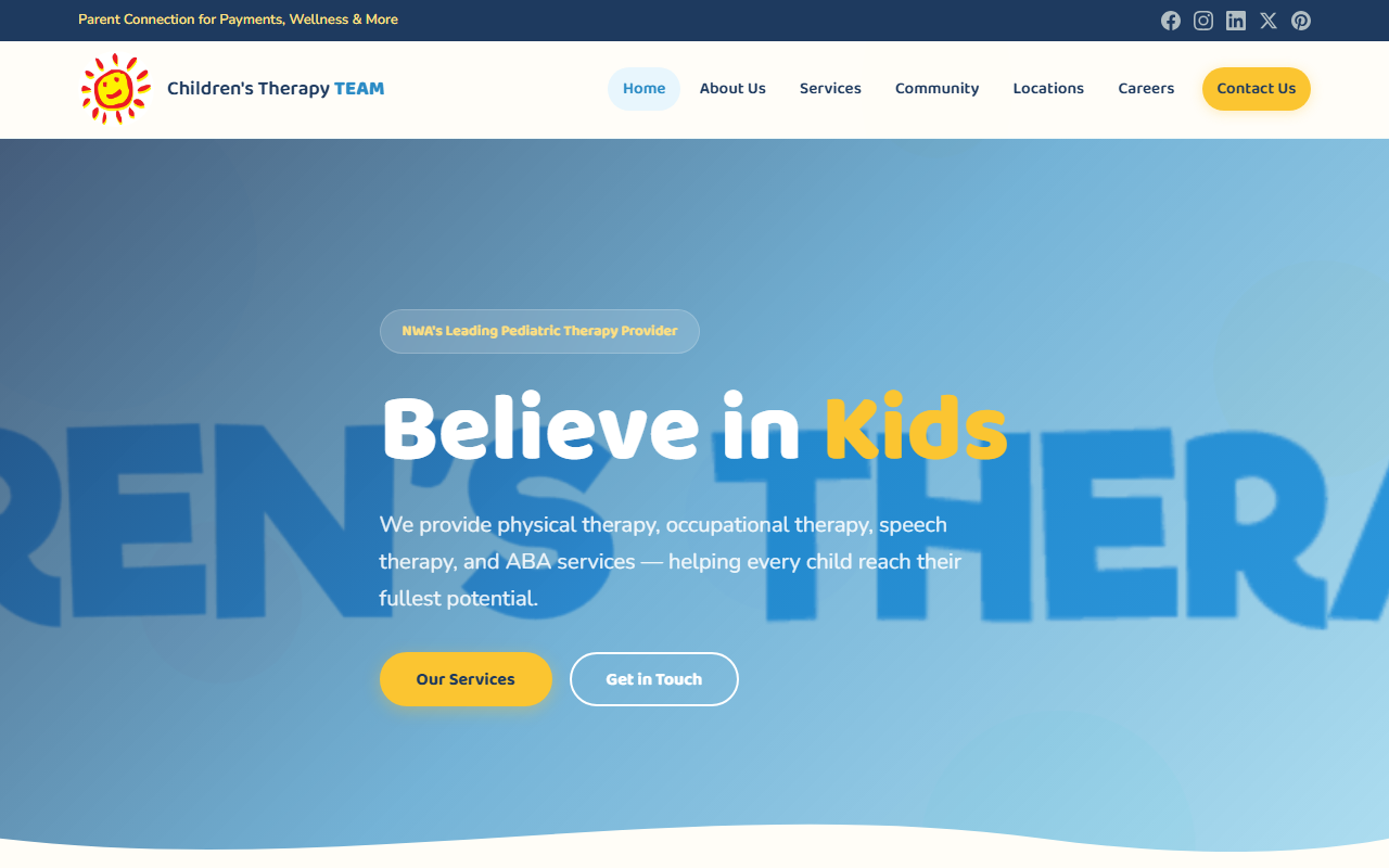 Children's Therapy TEAM homepage